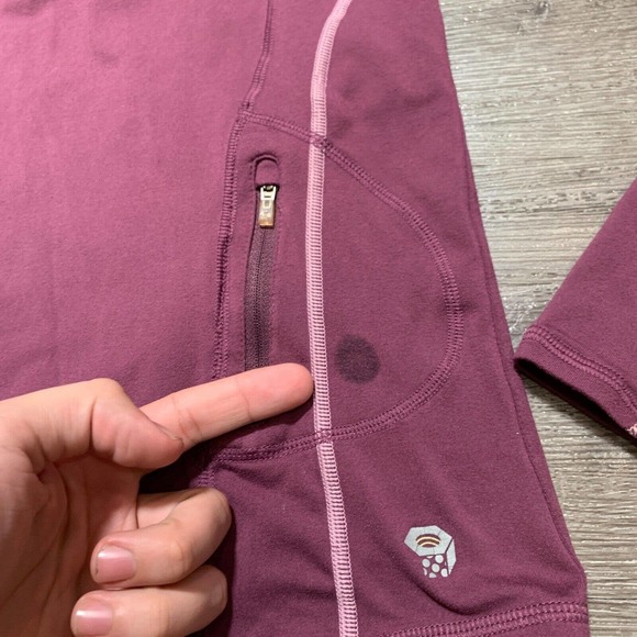 Mountain Hardwear Jacket Womens Small Purple 1/4 Zip Gore Pullover Gorpcore - Picture 4 of 11